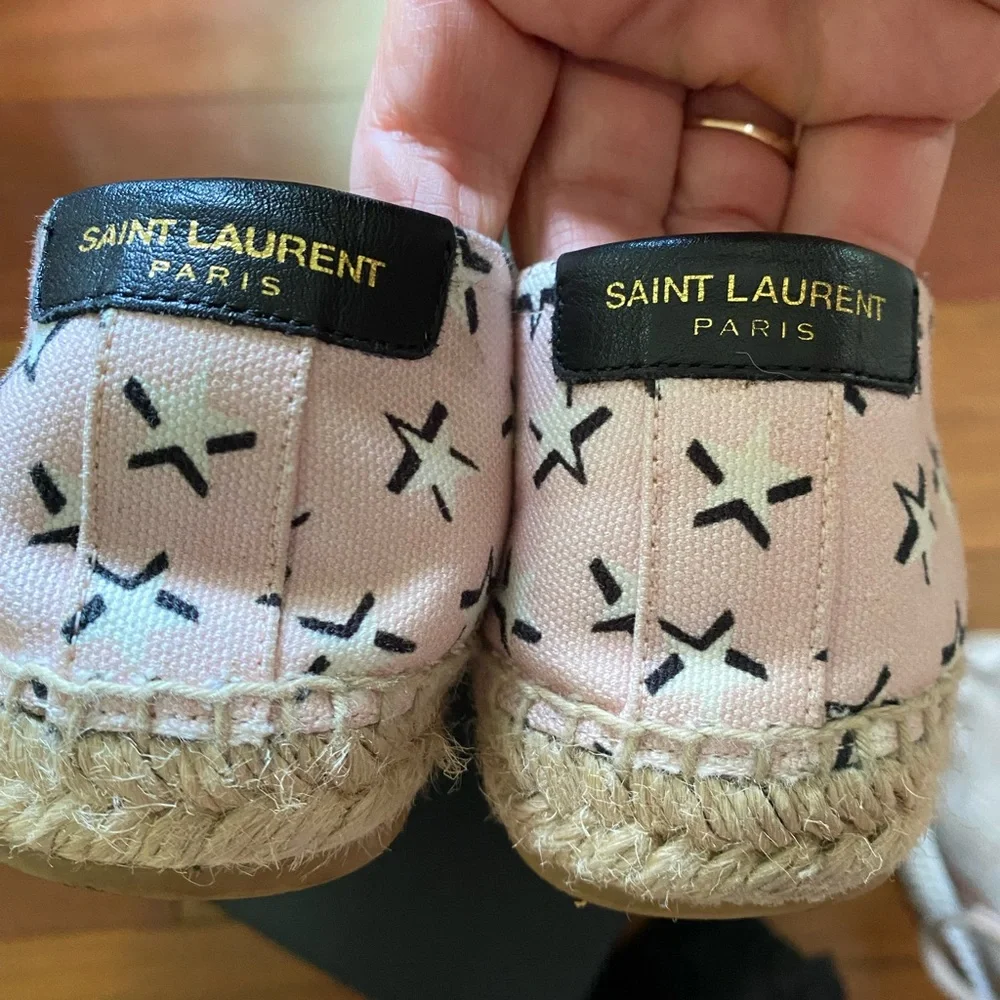 Saint Laurent Canvas Espadrilles 38.5